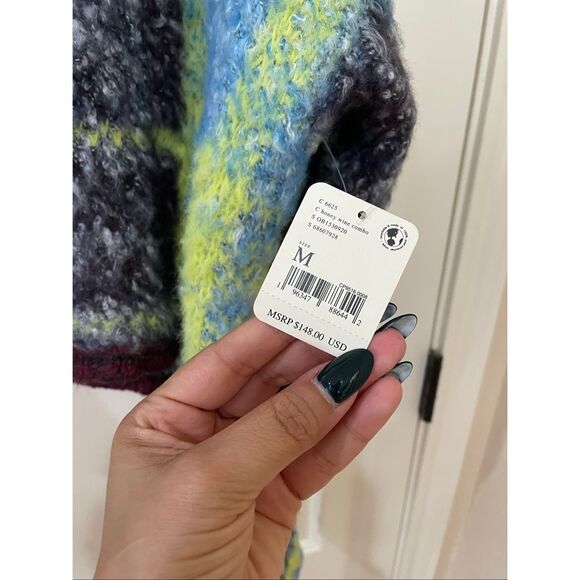 NWT Free People Emerson Fuzzy Pullover Sweater Size Medium - Picture 3 of 6